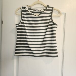 Blakeley Designs Black and White Striped Tank Top Size S/M BNWOT